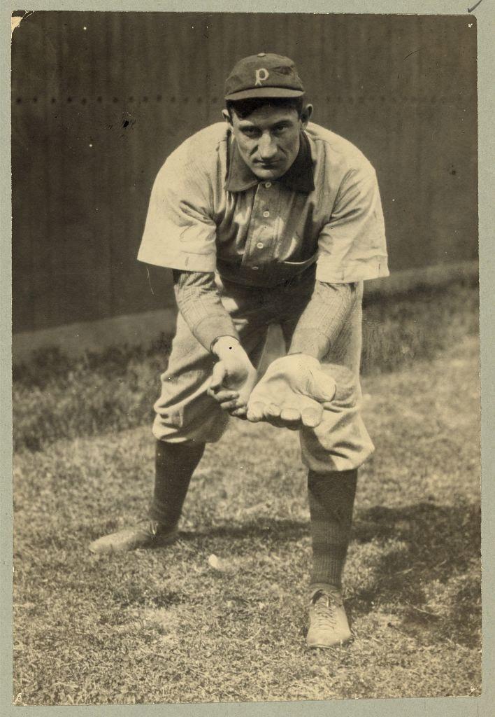1911 photo of baseball star John Peter Honus Wagner shortstop Pittsburgh