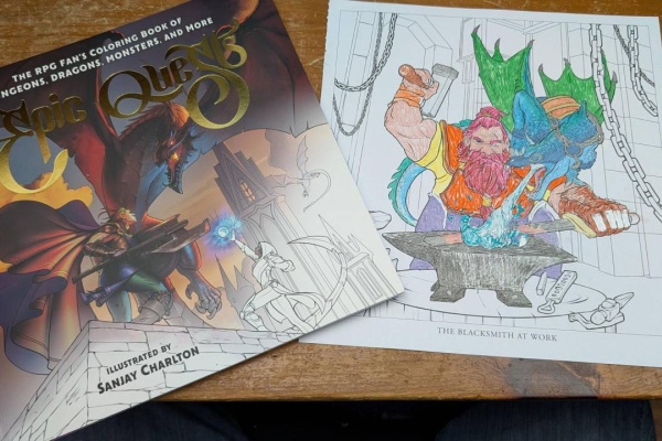 Epic Quests: The RPG Fan's Coloring Book Review
