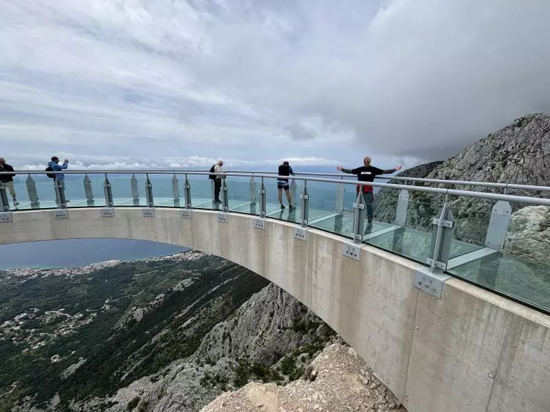 Croatia Biokovo Skywalk glass walkway