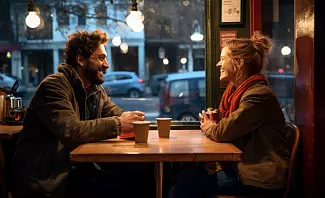 dating a single dad tip: first date in a coffee shop