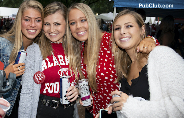 Alabama football tailgate party coeds