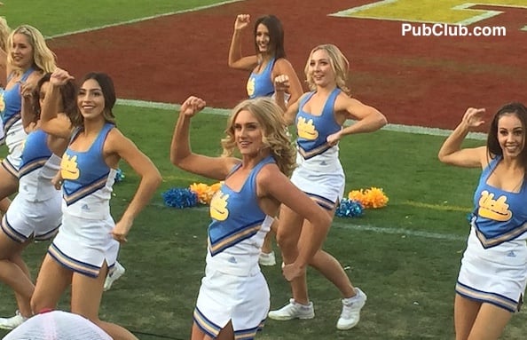 UCLA cheerleaders USC game