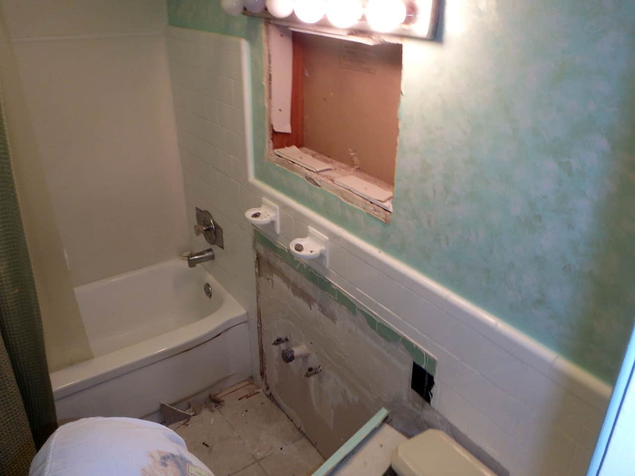 bathroom renovation work