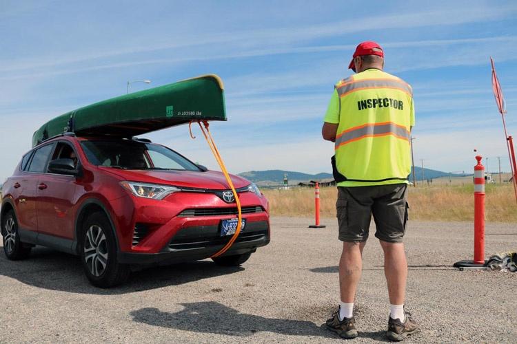 vehicle inspection for invasive aquatic species in montana