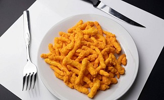 bowl of Cheetos for a Trump Inaguration Party menu 