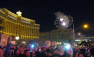 New Year's Eve celebration in Las Vegas 