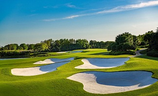 Tom Fazio designed golf course bunkers at The Ritz-Carlton Members Club in Sarasota Florida