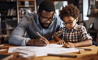 dads can plan an important role in helping their kids learn math skills