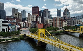 Pittsburgh skyline and rivers family vacation destination