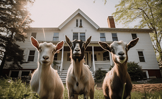 consider goats instead of lawn mowers