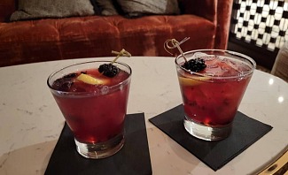 two cocktails from an executive business retreat
