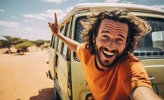 digital nomad exploring Africa