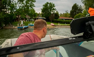 teaching kids how to water ski