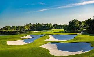 Tom Fazio designed golf course bunkers at The Ritz-Carlton Members Club in Sarasota Florida